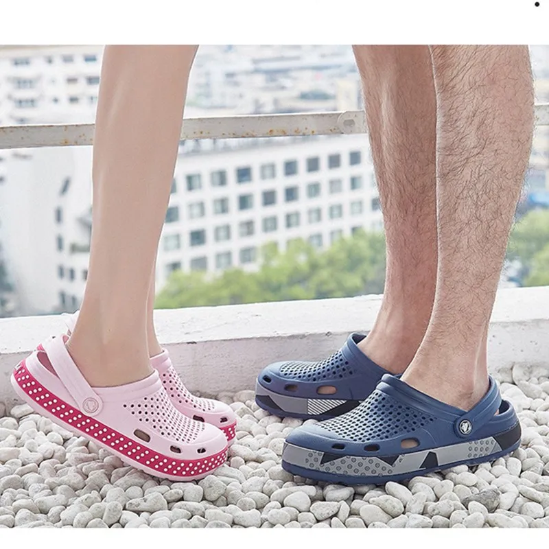 

2019 Women Men Beach Shoes Sandals Croc Home Slippers Outdoor Summer Sea Aqua Shoes Wading Sneaker Leisure Shoes