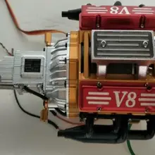 3 скорости Коробка передач V8 двигатель для 1/14 RC Tamiya Actros трактор прицеп BENZ SCA самосвал 8X8 6X6 1/10 Crawlwer