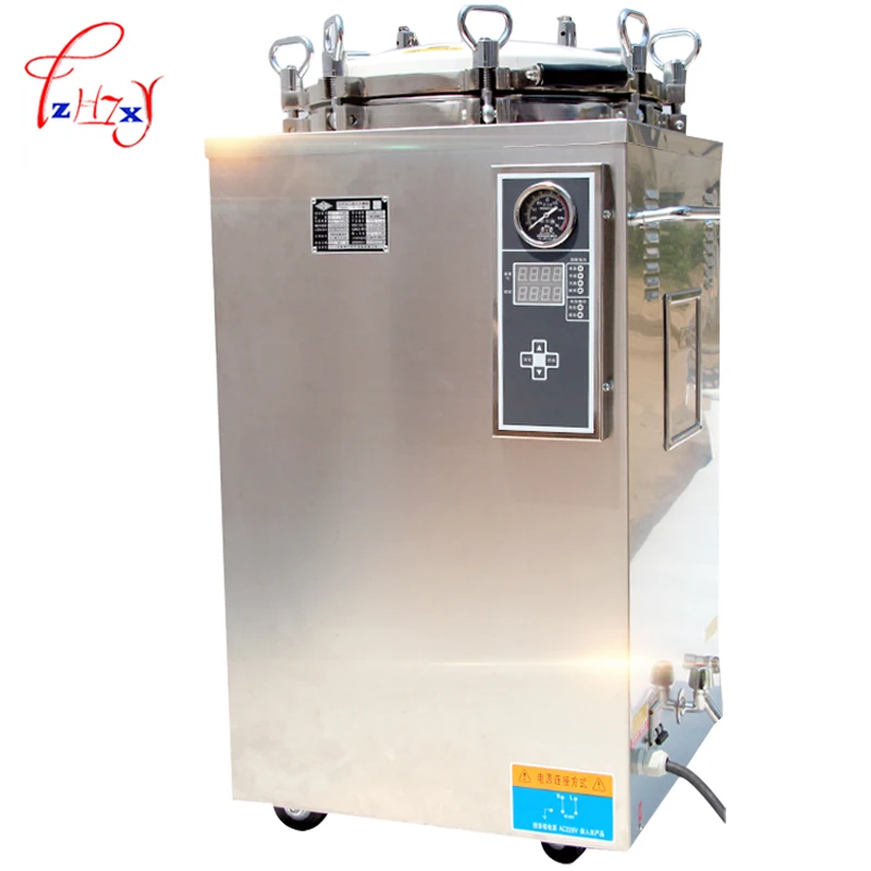 Automatic autoclave steam sterilizer Vertical digital display sterilization pot high pressure