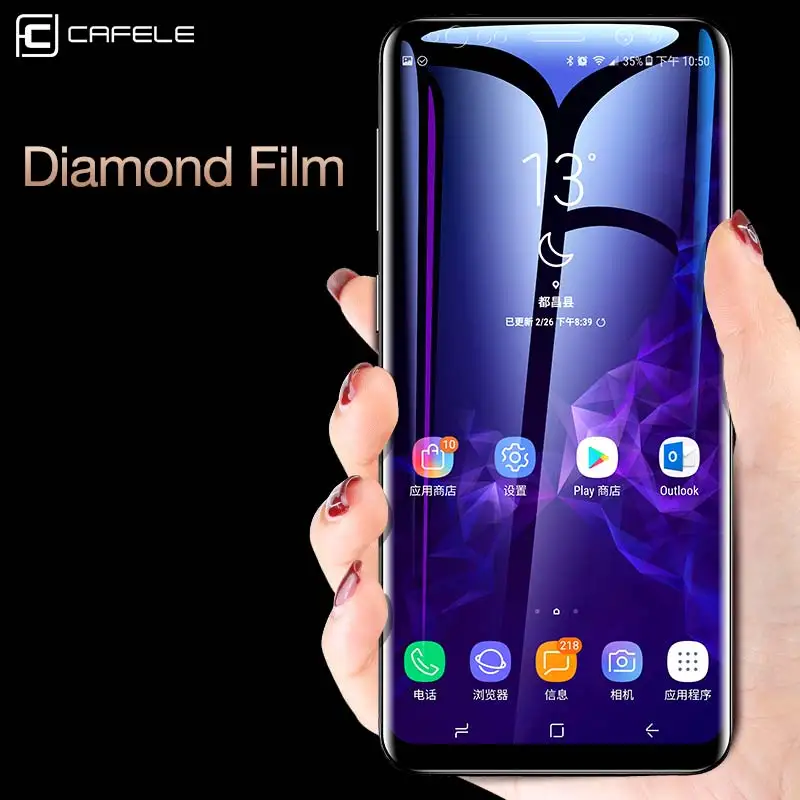 Защитная пленка CAFELE для samsung Galaxy S9 из закаленного стекла 9D Edge, ультратонкая пленка с полным покрытием для samsung S9, гладкая Сенсорная Пленка