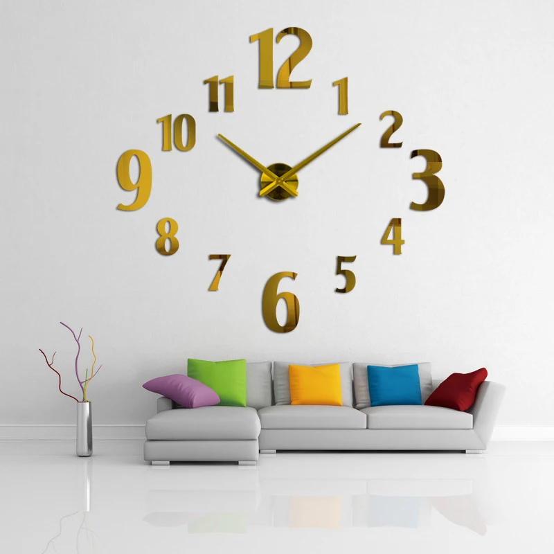 Новые акриловые настенные часы современный дизайн reloj де сравнению кварцевые