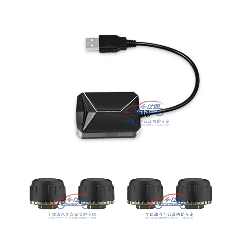 USB Android TPMS tire pressure monitor/Android navigation tire pressure monitoring alarm system/wireless transmission TPMS