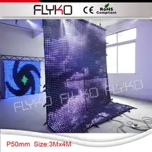 Dj матрица видео светодио дный дисплей мягкой светодио дный видеоэкран P5 версия