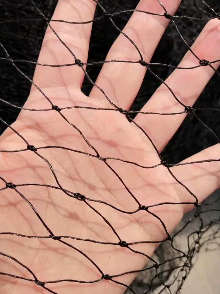 10 m الأسود شبكة بلاستيكية حديقة صافي حديقة شبكة سياج الديكور هالوين زينة البستانية شبكات الطيور للأتربة الشباك