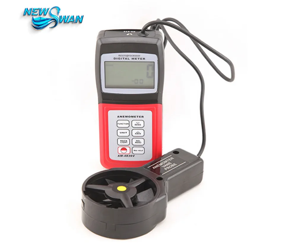 AM4836V Handheld Digital Anemometer Air Volume Wind Speed