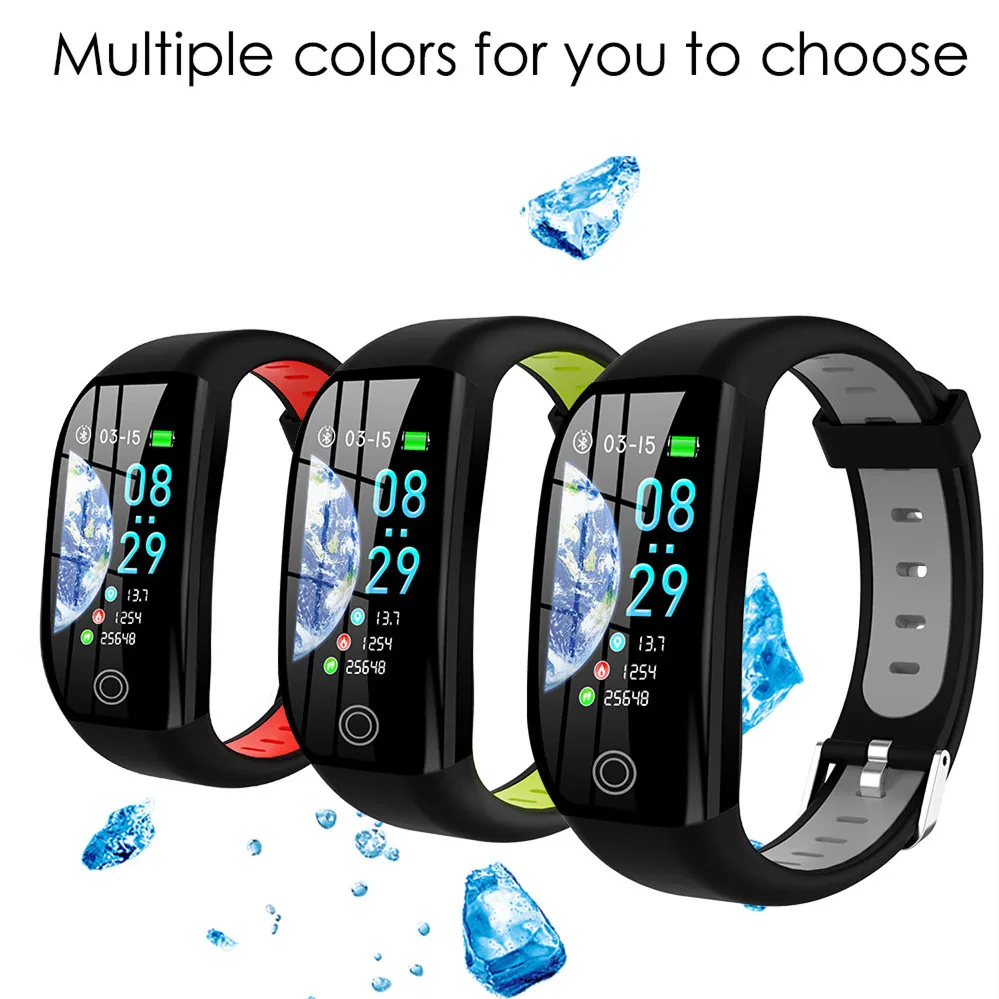 F21 Smart Band Sports Wristbands IP68 Waterproof 1.14 Inch Screen Fitness Tracker Bracelet for Android IOS | Электроника