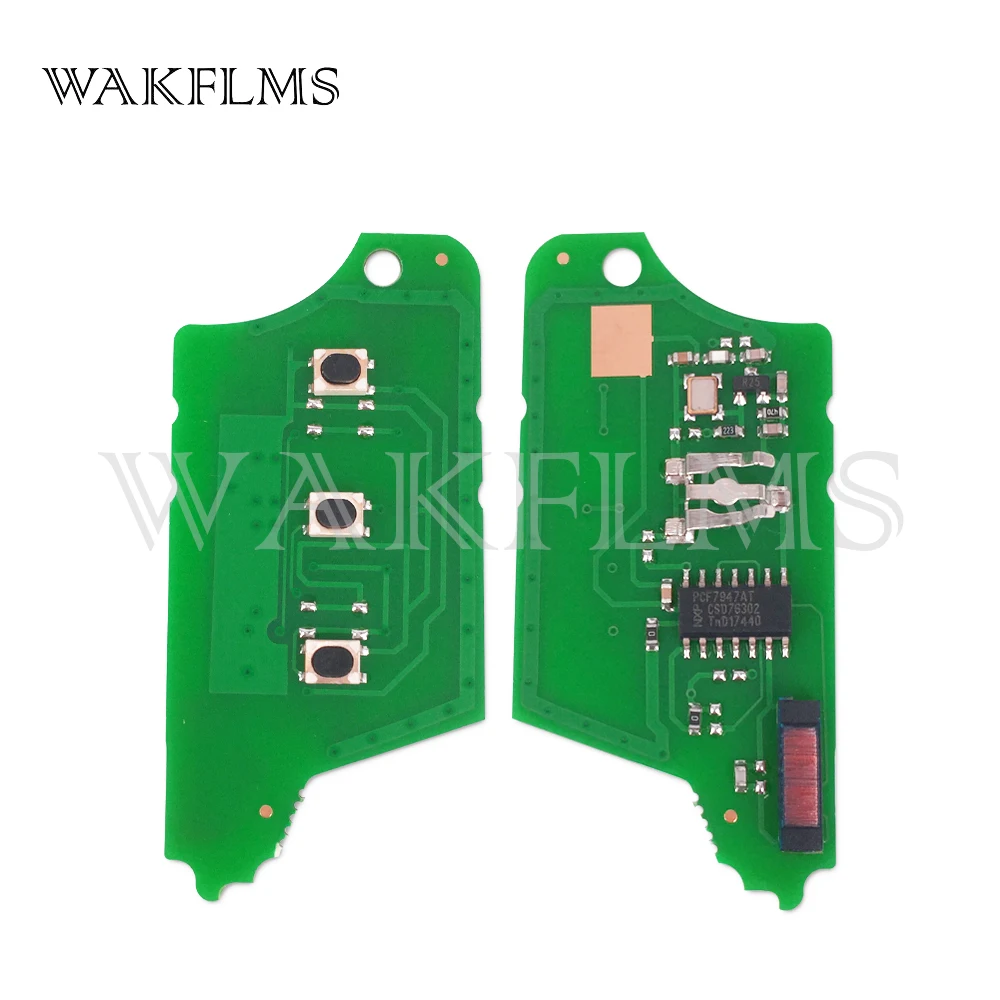 3 кнопки 434 МГц PCF7947 HITAG 2 46 чип дистанционный флип автомобильный брелок аксессуары для Renault Fluence Clio