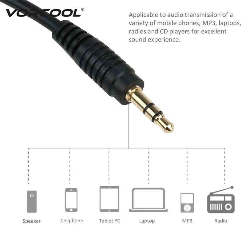 VORCOOL аудио кабель Разъем для 3,5 мм Автомобильный AUX вход Адаптер для Марка Renault Clio Megane Лагуна сценическая для PC hone MP3 радио