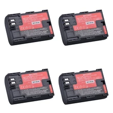 4Pcs LP-E6 LPE6 LP E6N Camera Battery Japan Sanyo Cell Bateria for Canon DSLR EOS 5D Mark II Mark III 60D 60Da 7D 70D 6D Camera