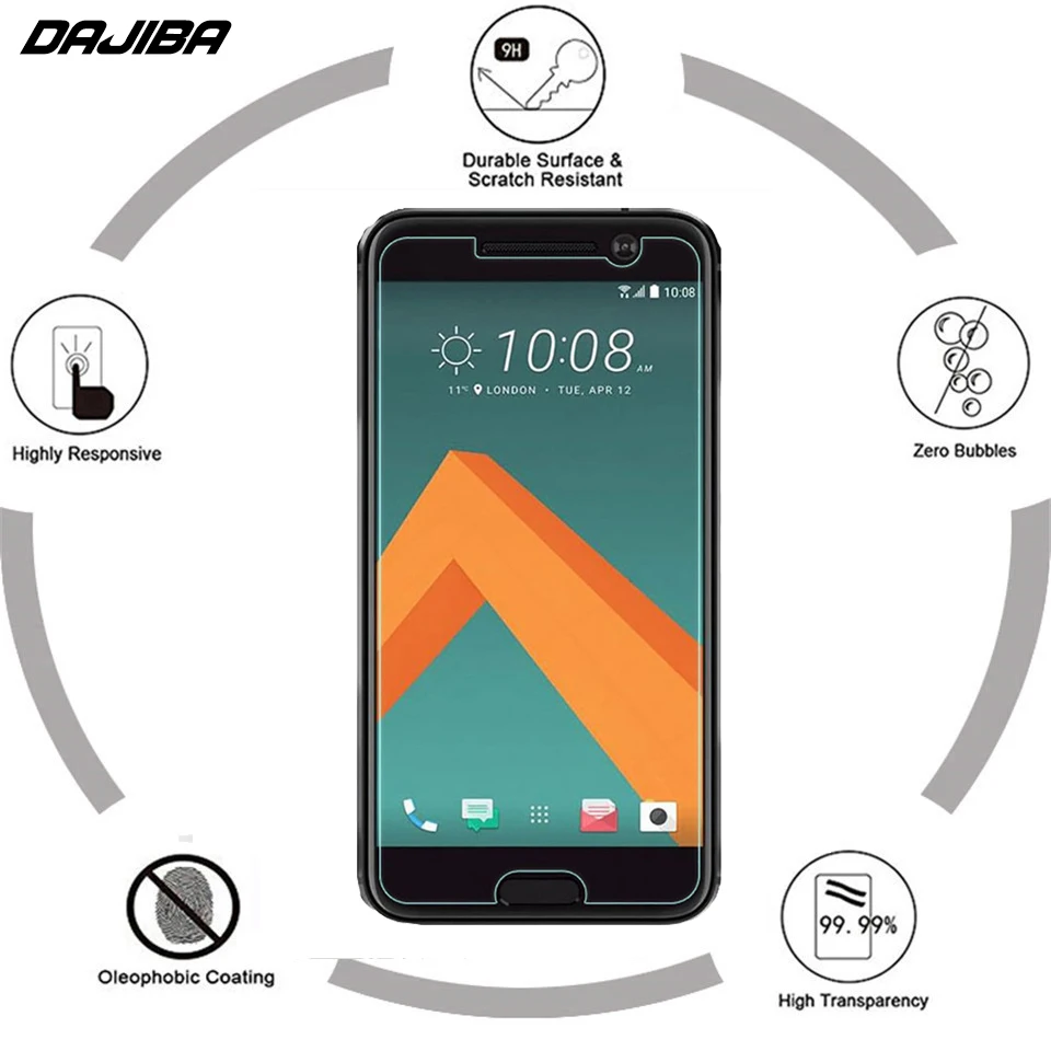 2.5D 9H Премиум Закаленное стекло пленка для HTC One M10 10 устойчивое к царапинам ультра