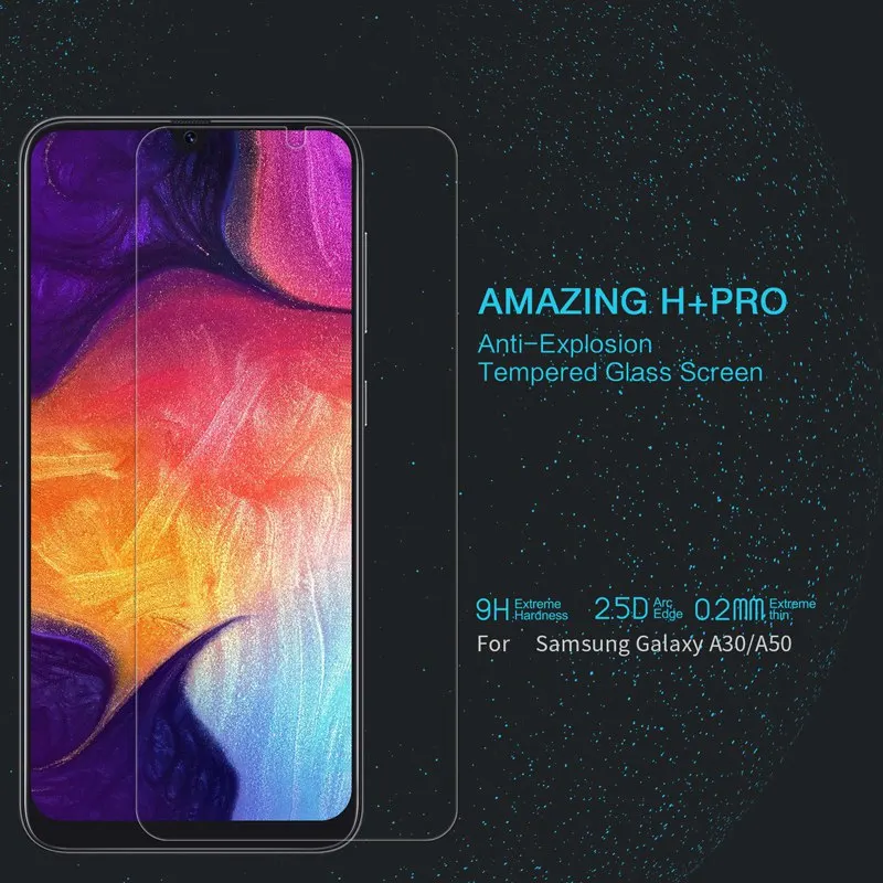 Для Samsung Galaxy A30 Защитное стекло для экрана 0 2 мм Nillkin ультратонкое закаленное