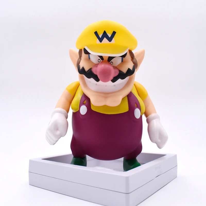 

12cm Super Mario Wario Cartoon Anime Action Figures Toys PVC Models Doll Collection Gift For Kids' Birthday Free Shipping