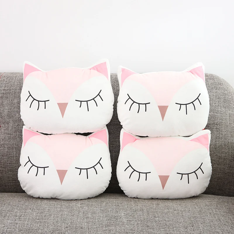 Cute Stuffed sleeping Owl baby neck Pillow washable Cushion Throw
