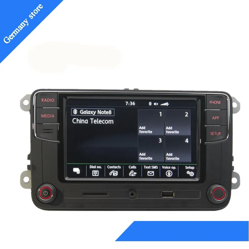 6RD035187B зеленая подсветка на английском языке 187B RCD330 Plus CarPlay Radio MIB 6 5 для Octavia A5 Для