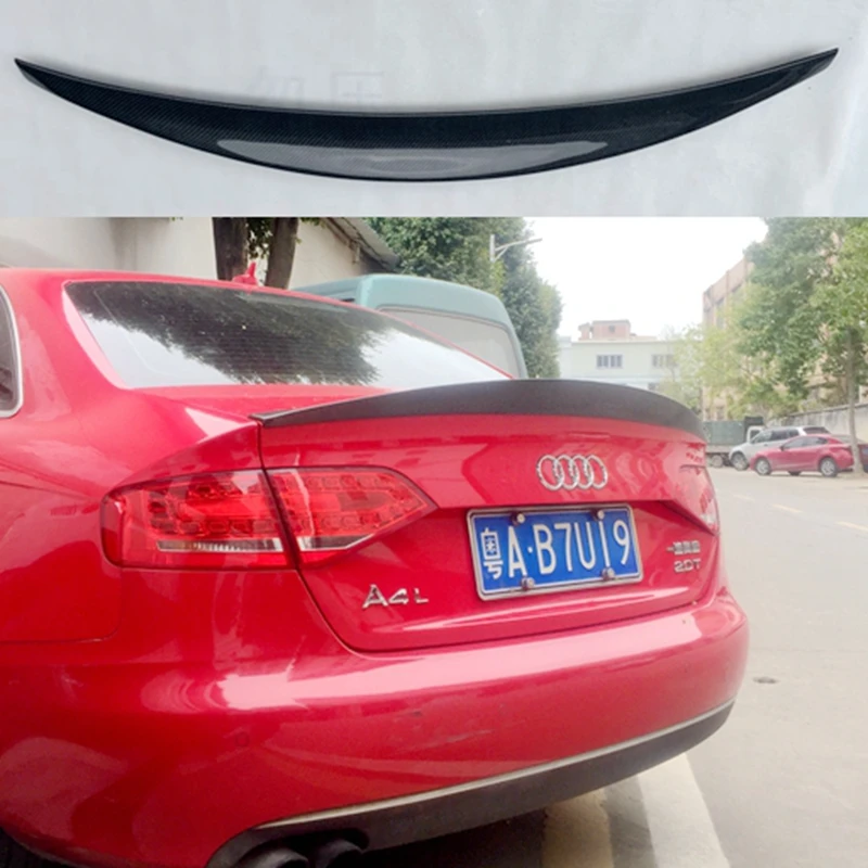 A4 B8 спойлер из углеродного волокна задний багажник заднее крыло HK стиль для Audi A4 B8 2009-2012 4 Двери Седан Багажник крыло
