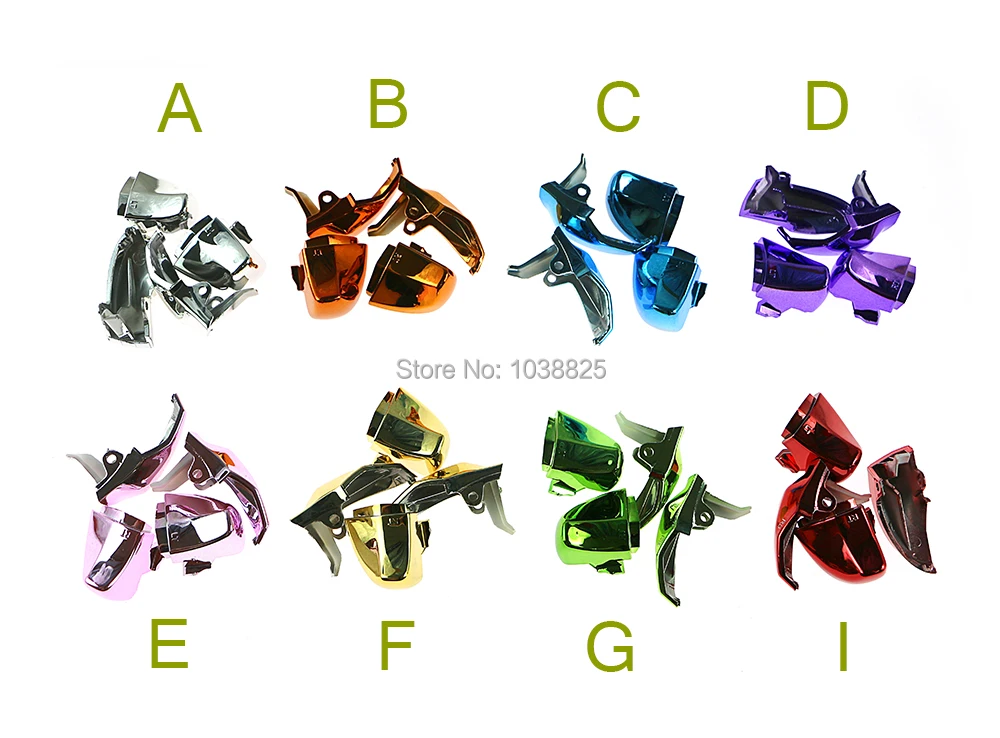 

Chrome RT LT Triggers RB LB Bumpers Buttons Mod Kit for xbox one wireless controller