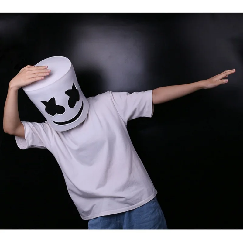 EDC электрическая Маргаритка карнавальный костюм реквизит латекс DJ Marshmello маска для Хеллоуина, карнавала, Рождества Маскарадная маска для вечеринки Косплей