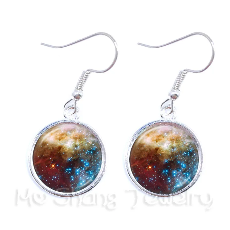 Nebula Space Earrings Astronomy Geek Sci-fi Science Galaxy Space Glass Dome Pendant Earrings Gift For Girl Friends - Image 5