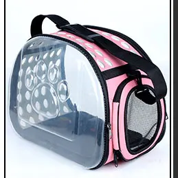Товары для домашних животных, собак, кошек, снаружи, портативная дорожная сумка через плечо, дышащая сумка для переноски - Цвет: Pink