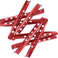 Carpa en forma de U de aluminio de 31cm, 8 Uds., clavos de aluminio, estaca para ARENA, para acampar al aire libre, tienda para playa senderismo, accesorios