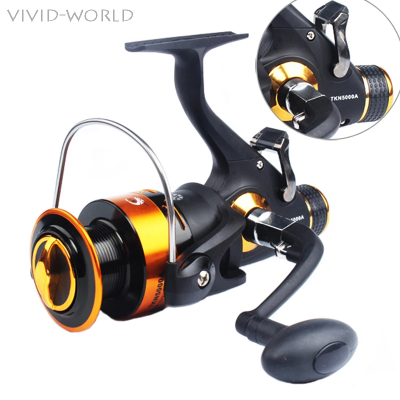 

HOT! 2019 11BB Double Brake Fishing Reel Spinning Fishing Feeder Carp Reel Front and Rear Drag reels Fishing