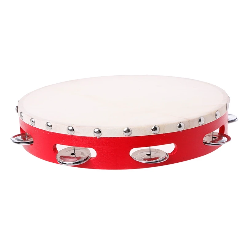 WS-tambourine барабан ручной бубен ударные колокольчики для бубна Jingles музыкальная игрушка