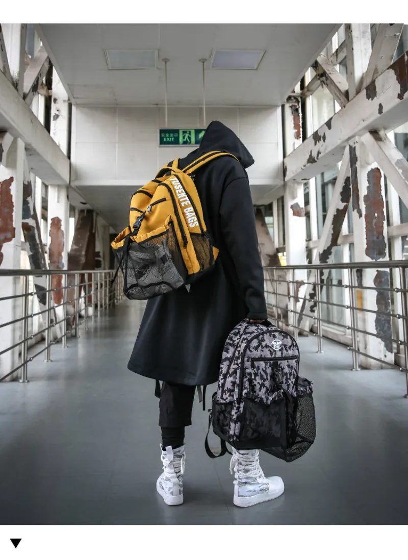 Новинка 2019 года футбол баскетбольные сумки спортивная сумка рюкзаки для женщин и мужчин мешок высокой емкости с независимые туфли карман