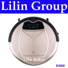 Robot Vacuum Cleaner,Two Side Brushes,LED Touch Screen.with Tone,HEPA Filter,Schedule,Remote Control, Virtual Blocker,SelfCharge