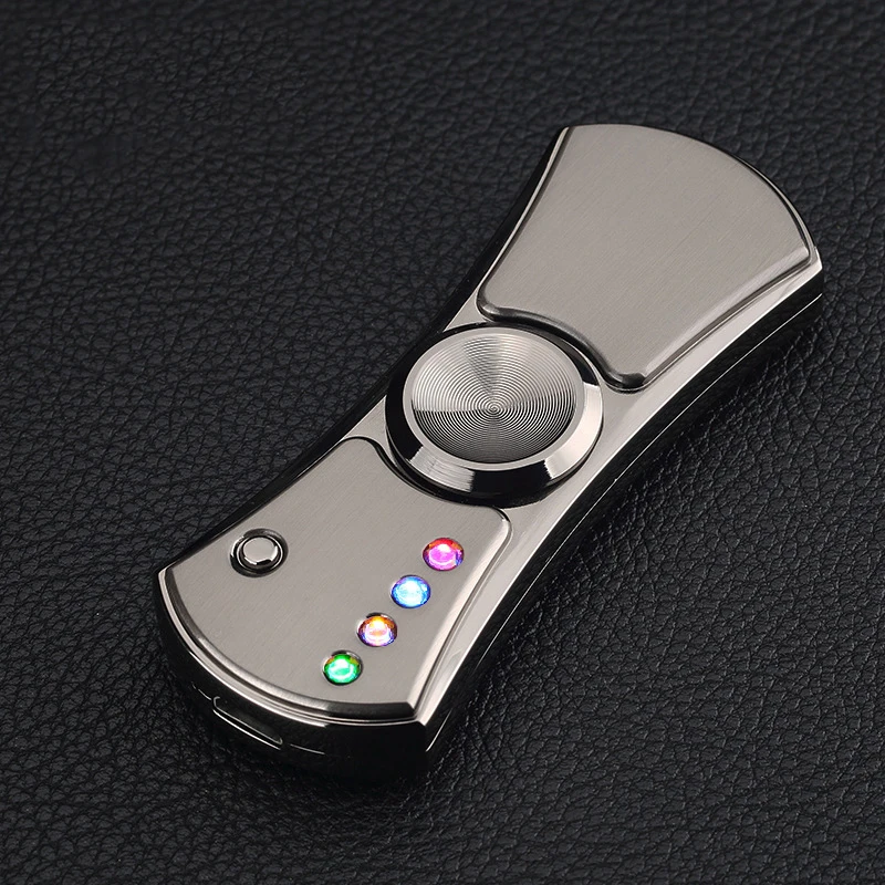 Cool Hand Spinner Finger Lighters fidget Spinner led Cigarette Electric