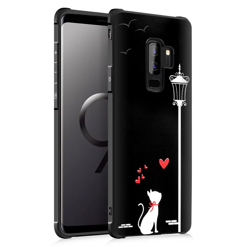 AAA 3D рельефным узором Чехлы для Galaxy samsung S9 S8 плюс Чехол с защитой от ударов
