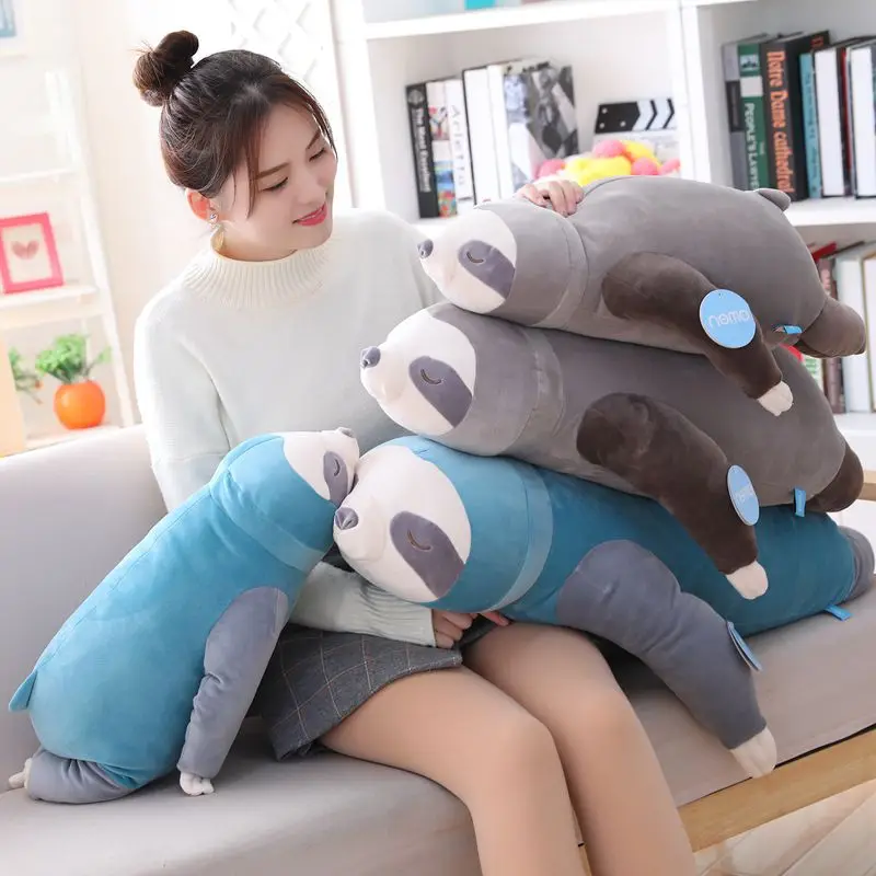 

Free shipping New Arrival Plush Sloth Toy Stuffed Animals Doll Toys super soft pillow for children girlfriend birthday gift