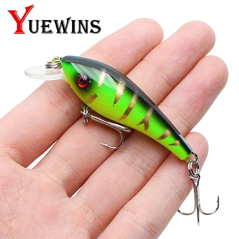 Yuewins 6 см 4 г рыболовные приманки гольян 10 Цвета искусственный Пластик Crankbait