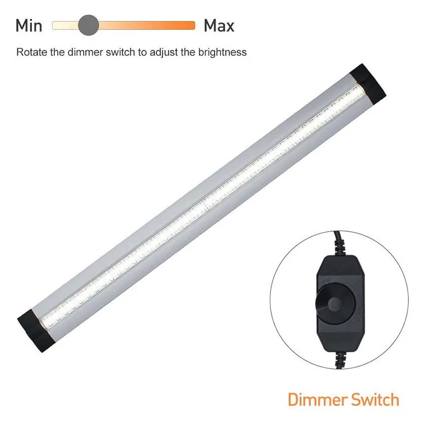  3PCS 30CM LED Cabinet Light Ultra Thin Dimmable LED Rigid Bar Light cabinet Kitchen bedroom Wardrob - 32895405927