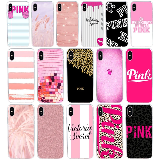 218H love pink girly pretty Design Soft Silicone Tpu Cover phone Case