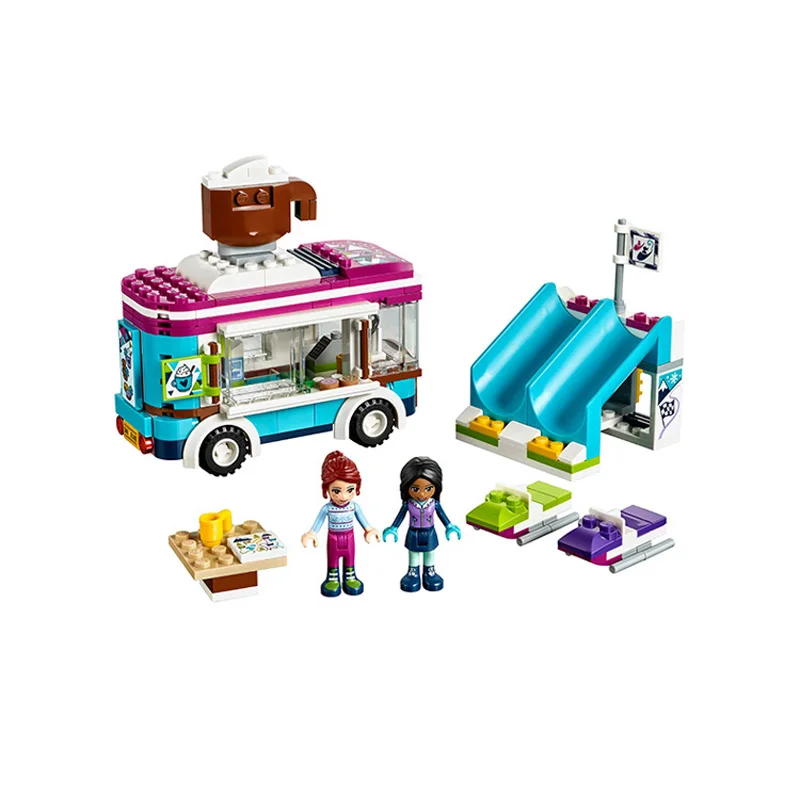 Aliexpress.com : Buy gifts Pogo Bela 10729 254PCS+ Girls Friends Snow Resort Hot Chocolate Van