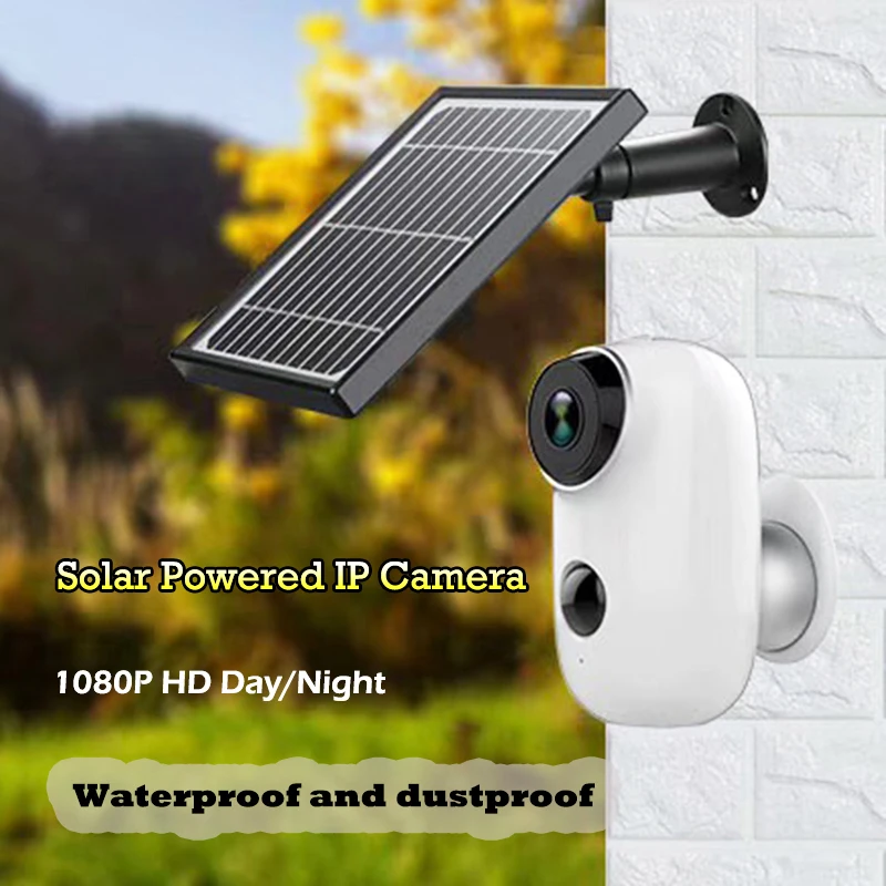 

wdskivi Argus Pro with Solar Panel Power Charging Rechargeable Battery WiFi Surveillance Camera for Outdoor Indoor Security