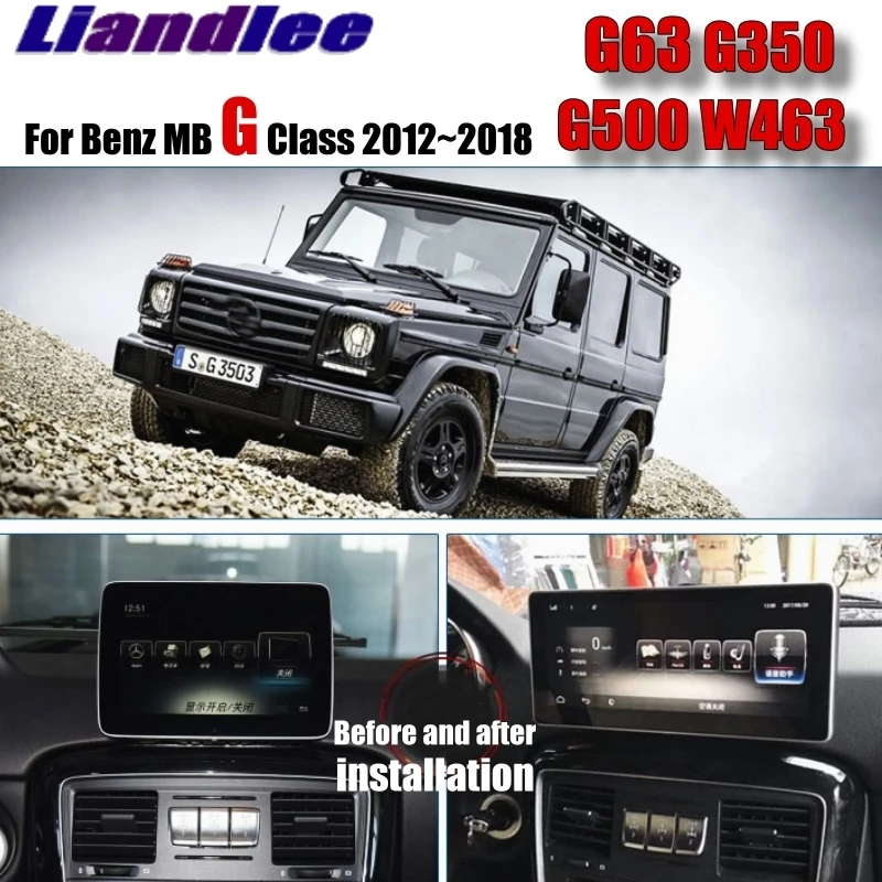 Liandlee Car Multimedia Player NAVI For Mercedes Benz MB G Class G63 G350 G500 W463 2012~2018 Car Radio Stereo GPS Navigation 4