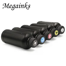 5 бутылок 500 мл Светодиодный УФ-чернила для DX4 DX5 DX6 DX7 печатающая головка для Roland Mimaki Mutoh планшетный струйный принтер комплект мягкий или жесткий BK белый