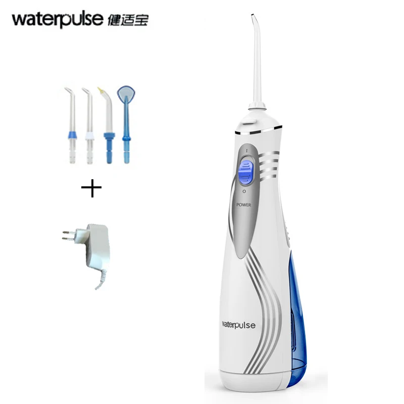 

Waterpulse V400 Portable Dental Flosser Oral Irrigator With Travel Case 240ML Rechargeable Battery Water Flosser Teeth Cleaner
