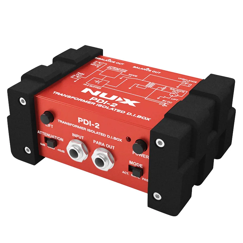 

NUX Mini Port USB XLR 6.35mm Input Output Audio Interface for Mic MIDI Instrument Recording Playback