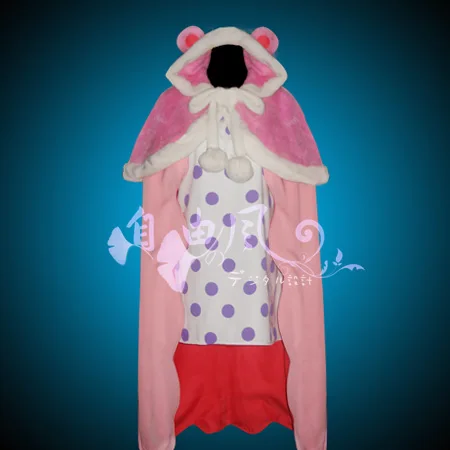 

ONE PIECE Sugar Cosplay Costume Halloween Uniform Outfit Dress+Cape Custom-made