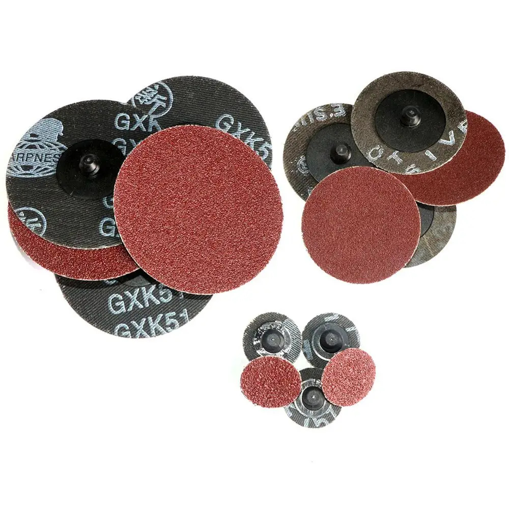 

50Pcs/60pcs 2 inch 1" 3" Roloc Sanding Disc Roll Lock R-Type Sandpaper Abrasive Disc 75mm 50mm 24/36/40/80/120/240/320 Grit