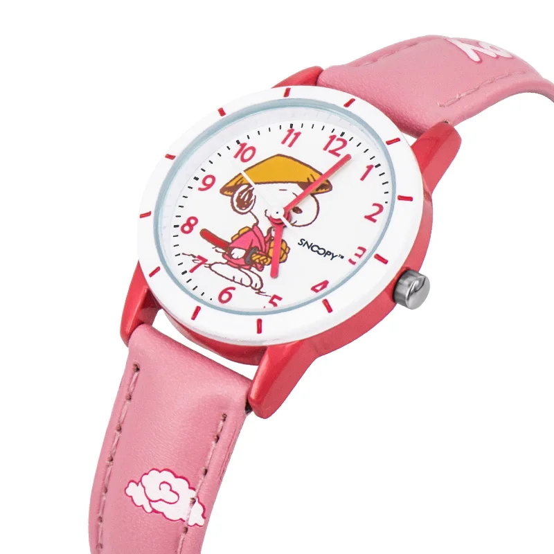 Часы snoopy милые детские часы модные женские кварцевые наручные повседневные