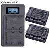 2Pc 2280mAh NP-FZ100 NPFZ100 NP FZ100 Battery + LCD Dual USB Charger for Sony NP-FZ100, BC-QZ1, Sony a9, a7R III, a7 III, ILCE-9 ► Photo 1/6
