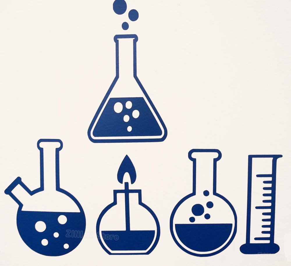 Научная Наклейка на стену, водостойкая лабораторная декорация, научная крутая виниловая наклейка, Настенная переводная наклейка для спальни, химический плакат Z295