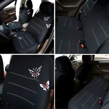 New Embroidered Butterfly Auto Car Seat Cover Universal Fit Car Accessories Car Interiors Seat Covers Black Covers Most Cars
