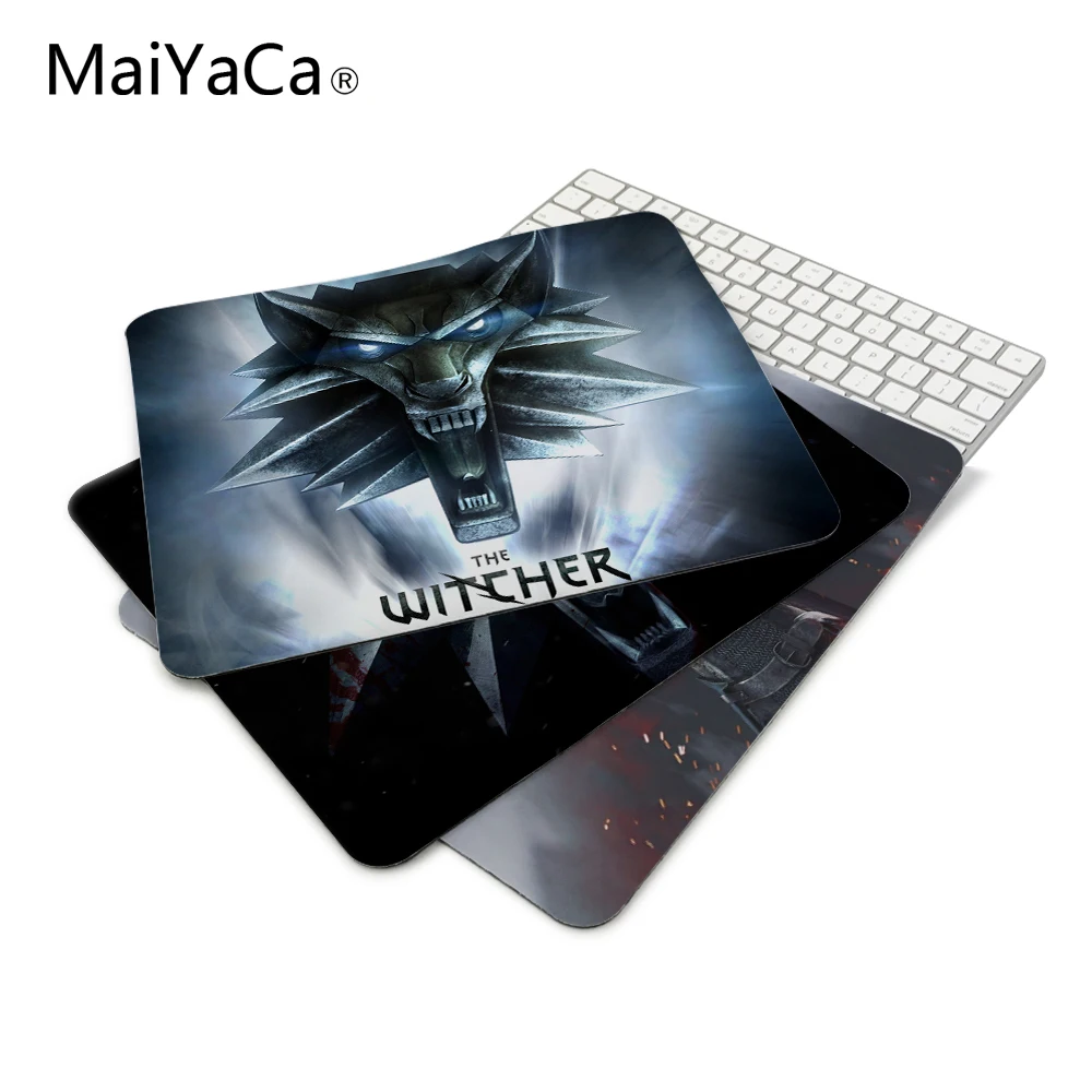 

MaiYaCa The Witcher Rise of the White Wolf Logo Mouse Pad Computer Gaming Mouse Pad Gamer Mouse Mats