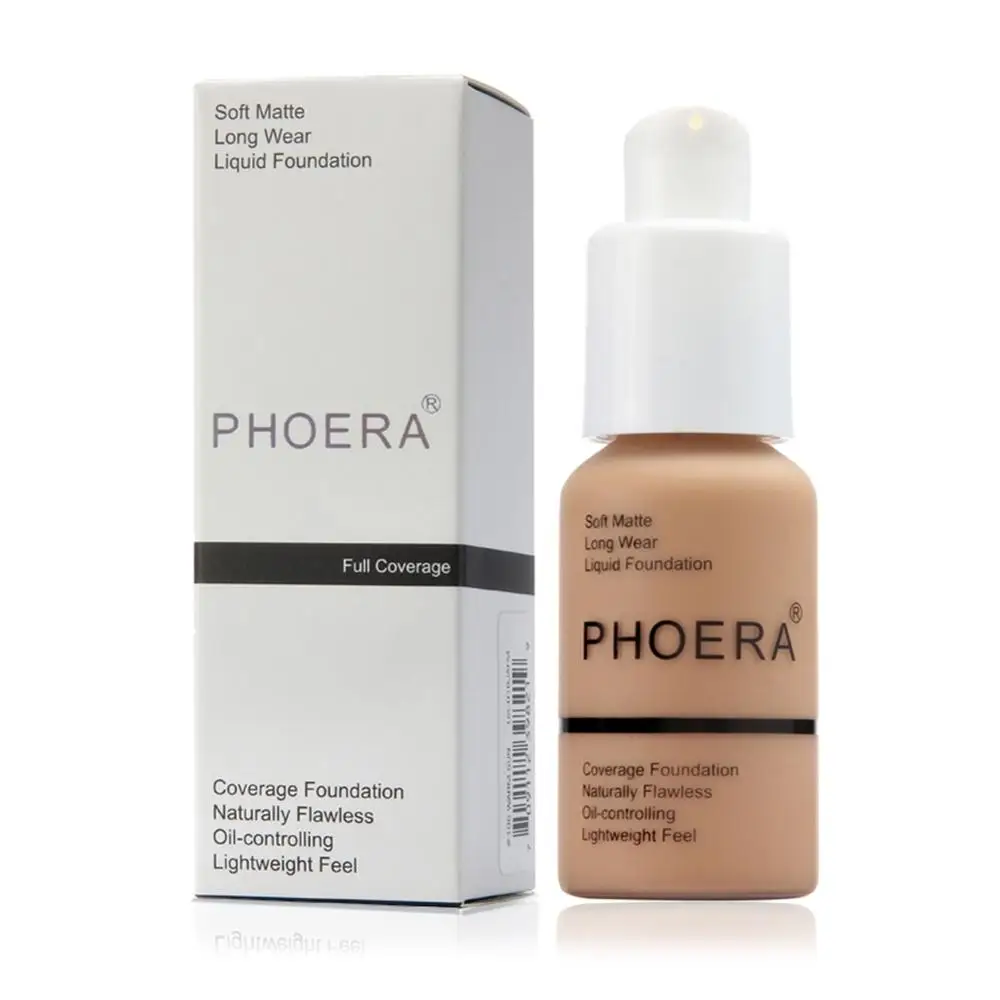 

Naturally Flawless Liquid Foundation Matte Oil-Control Concealer 8 Colors Optional