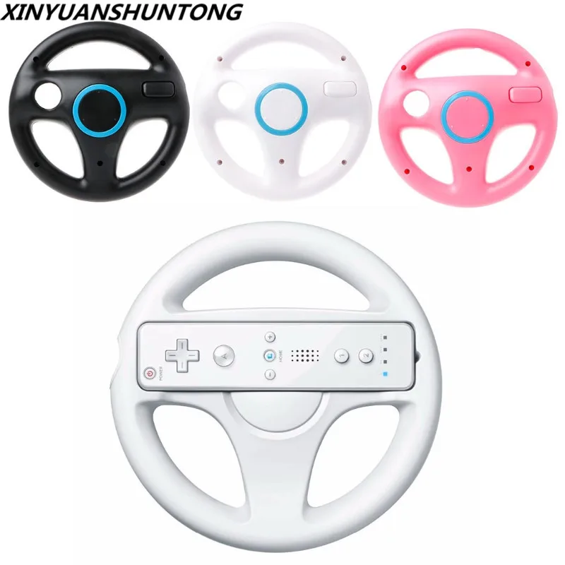 

XINYUANSHUNTONG Controller Handle Holder For Nintendo Wii Steering Wheel Grip Kart Racing Game
