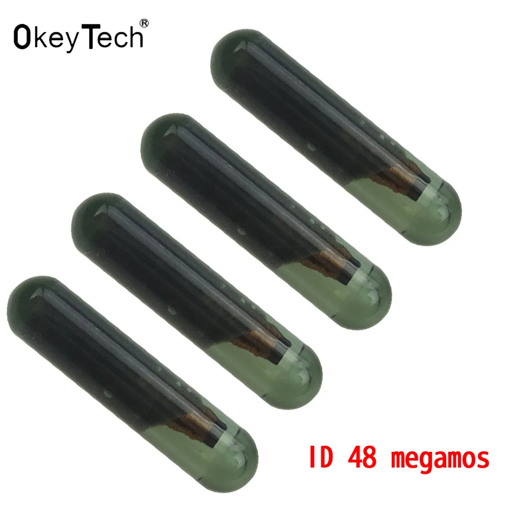 OkeyTech 10 шт. Профессиональный ID48 Стекло транспондер чип ключ для автомобиля vw audi